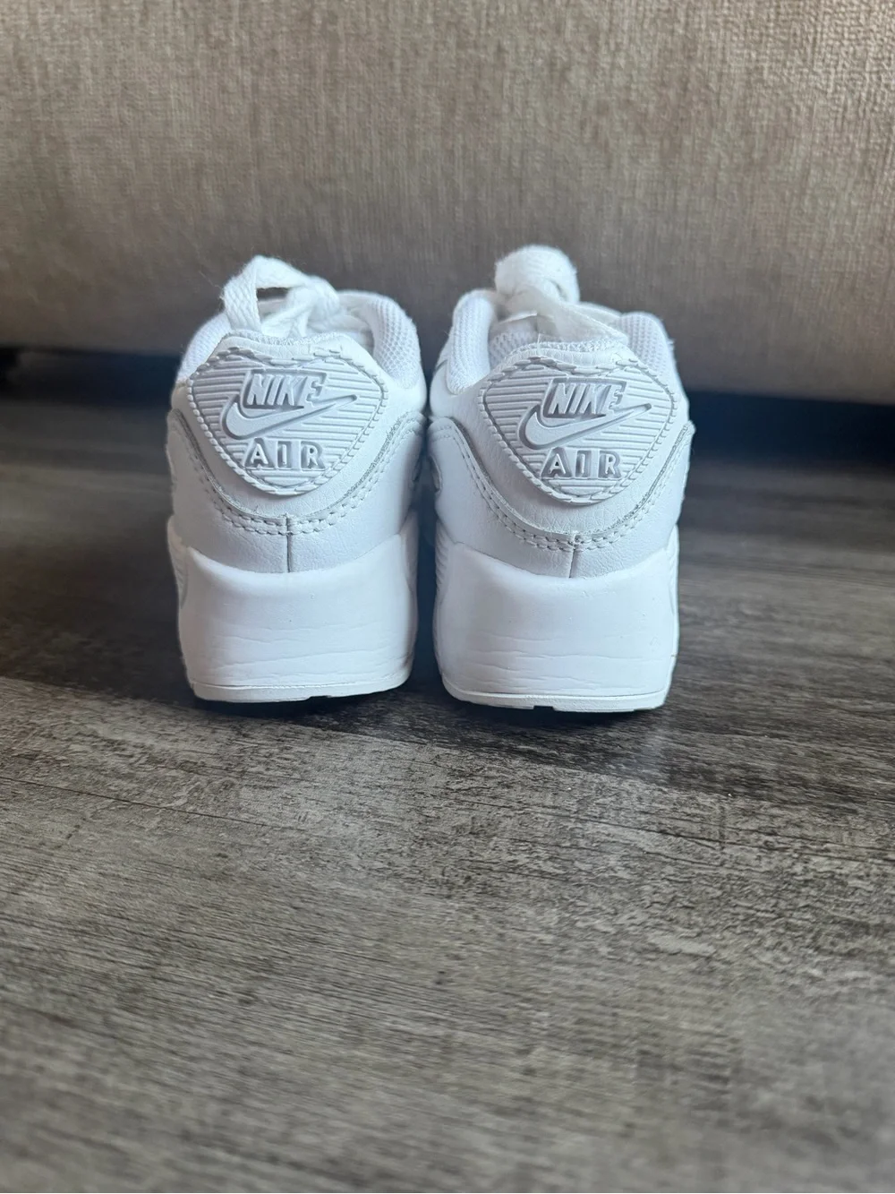 Nike Kids White Air Max Style Sneakers